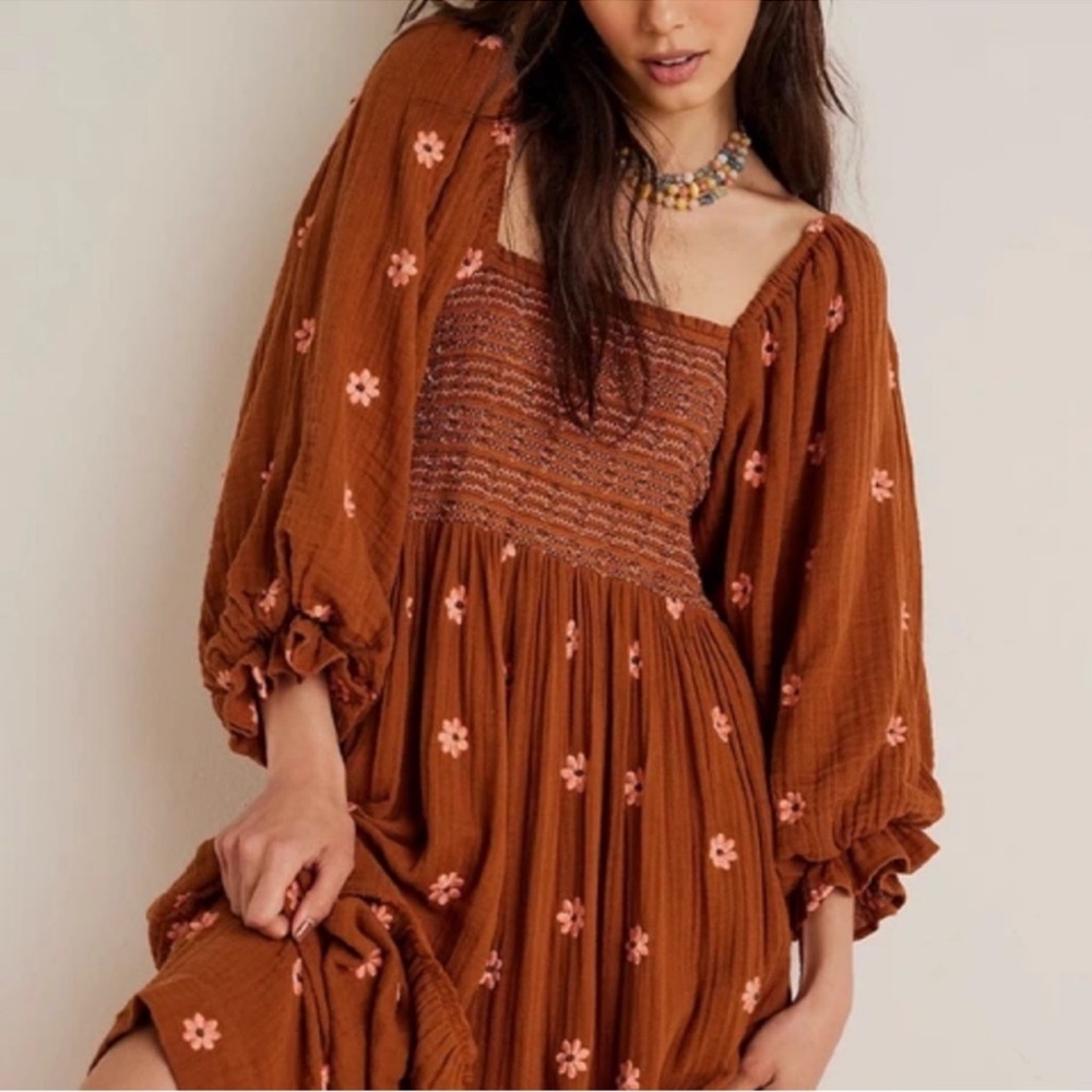 RARE Free People | Dahlia Embroidered Maxi Dress | XS - Picture 2 of 16